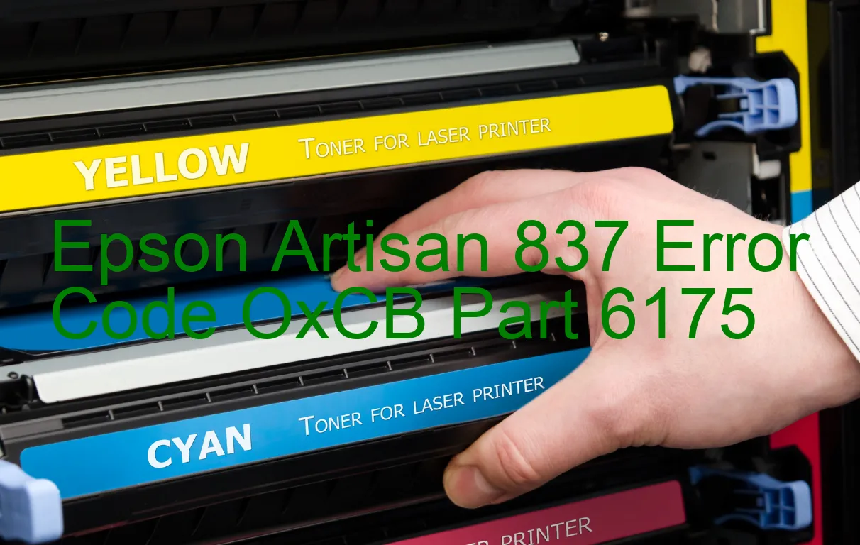 Epson Artisan 837 Code d'erreur OxCB