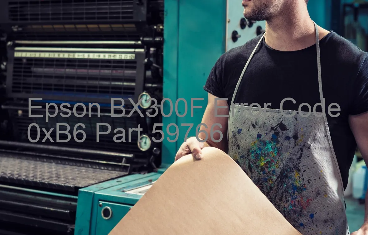 Epson BX300F Code d'erreur 0xB6