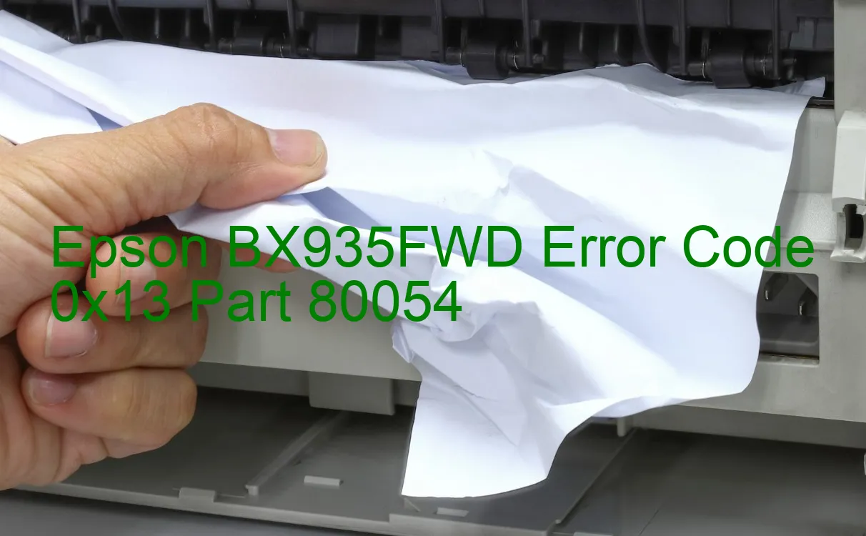 Epson BX935FWD Code d'erreur 0x13