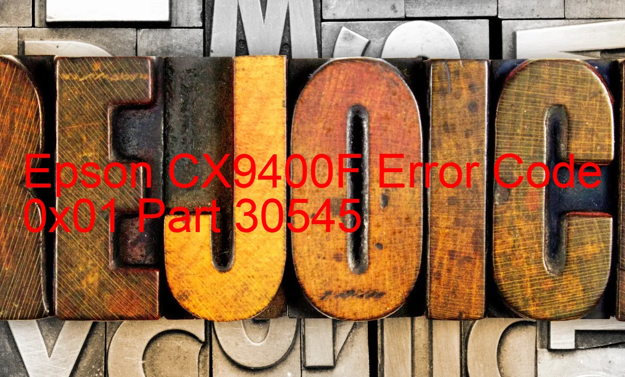 Epson CX9400F Code d'erreur 0x01