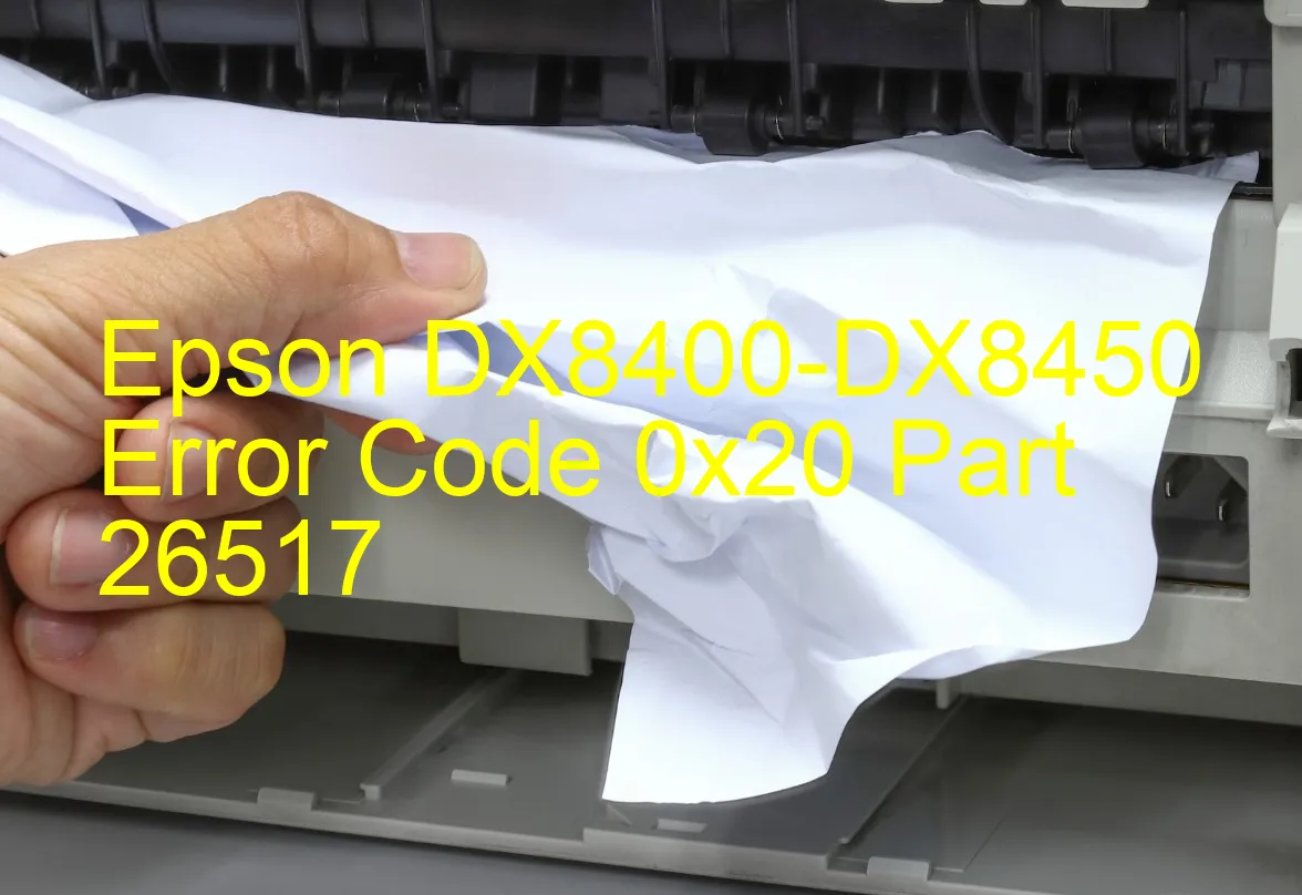 Epson DX8400-DX8450 Code d'erreur 0x20