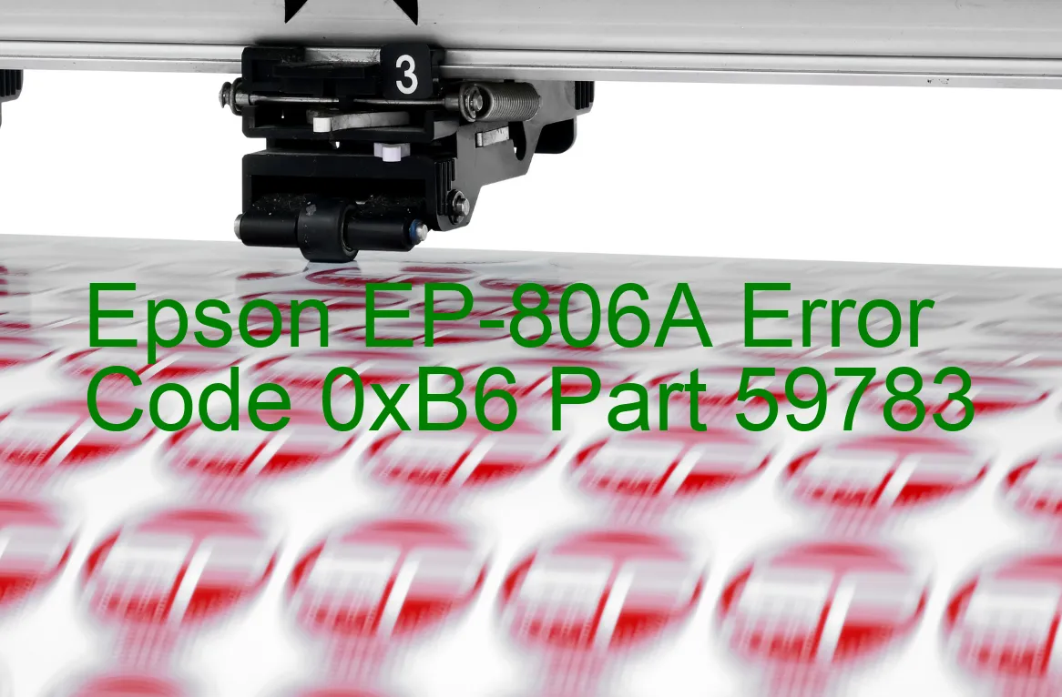 Epson EP-806A Code d'erreur 0xB6