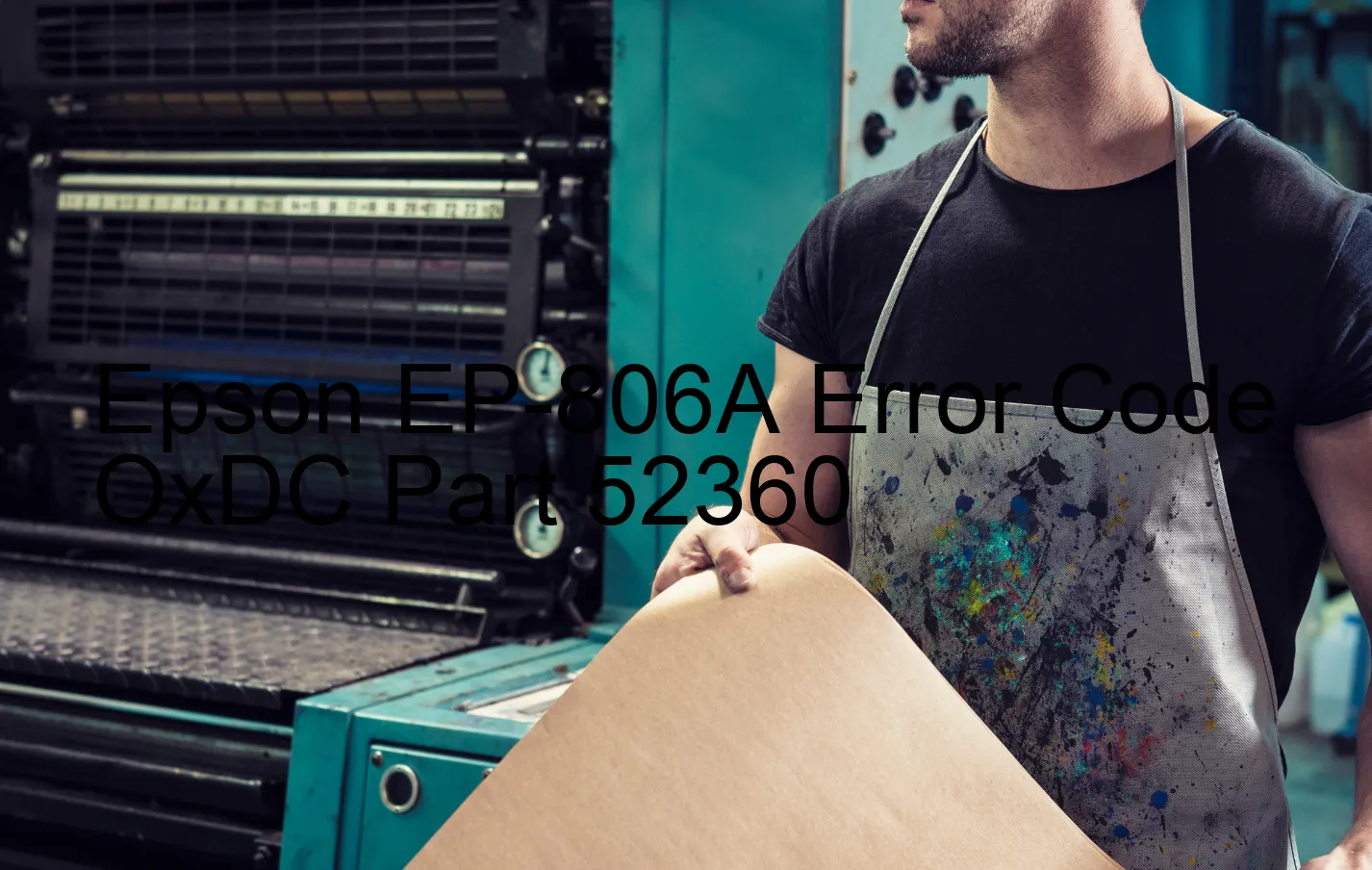 Epson EP-806A Code d'erreur OxDC