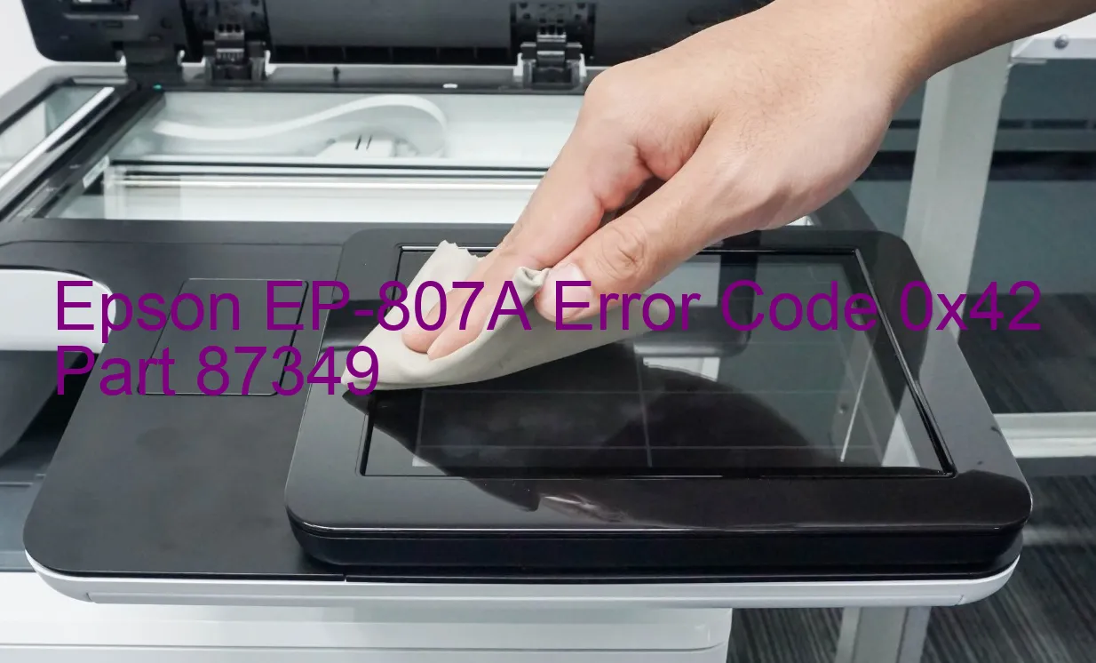 Epson EP-807A Code d'erreur 0x42