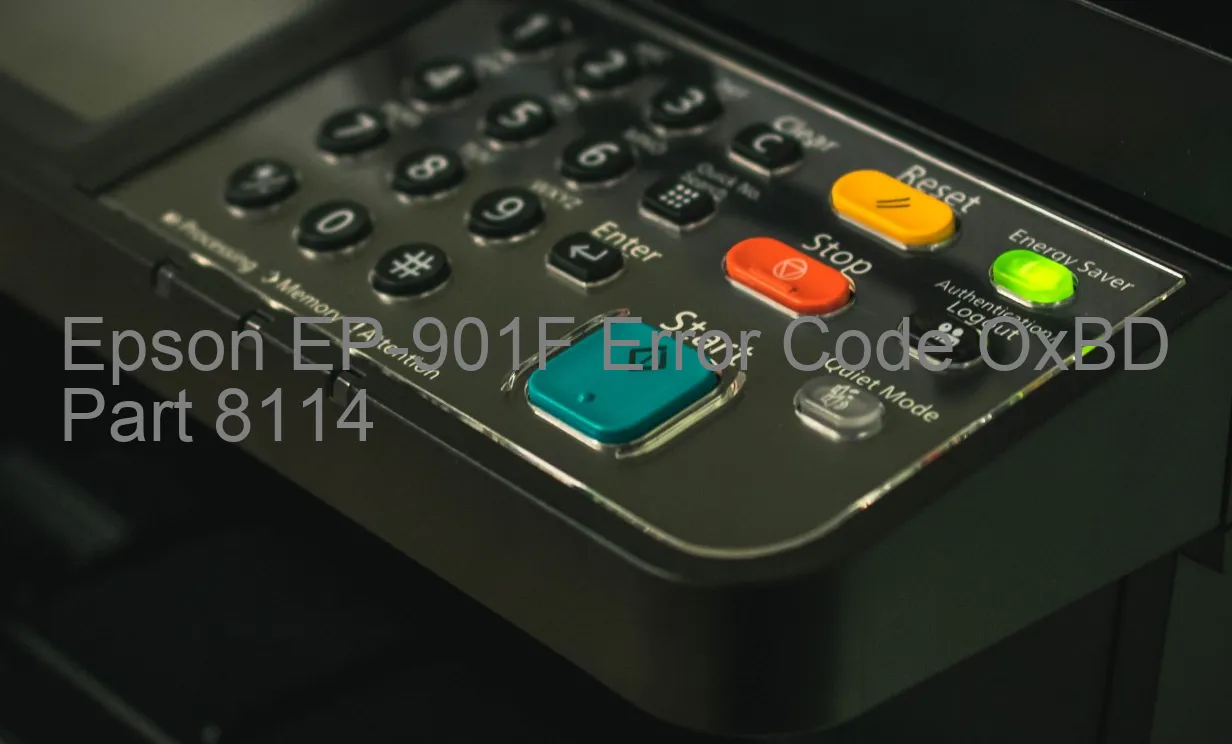 Epson EP-901F Code d'erreur OxBD