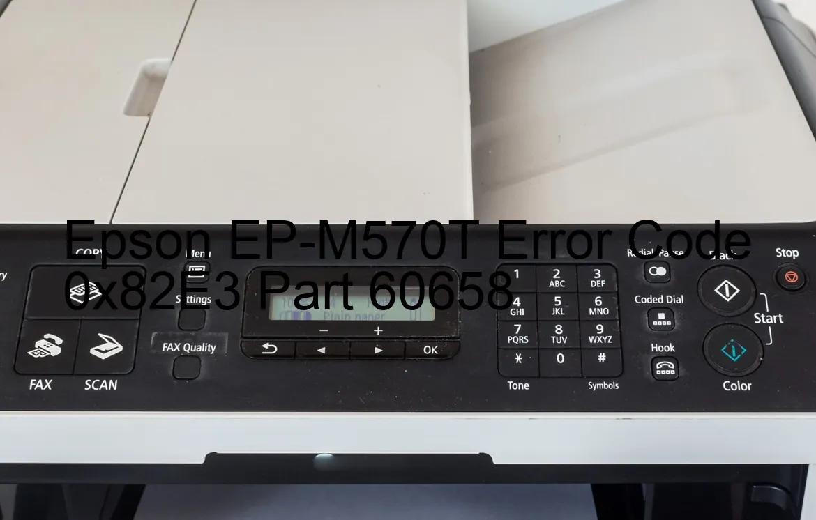 Epson EP-M570T Code d'erreur 0x82E3