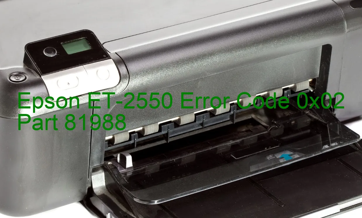 Epson ET-2550 Code d'erreur 0x02