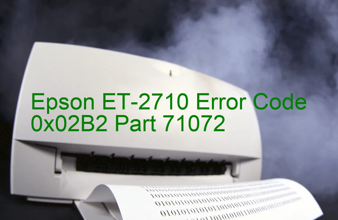 Epson ET-2710 Code d'erreur 0x02B2