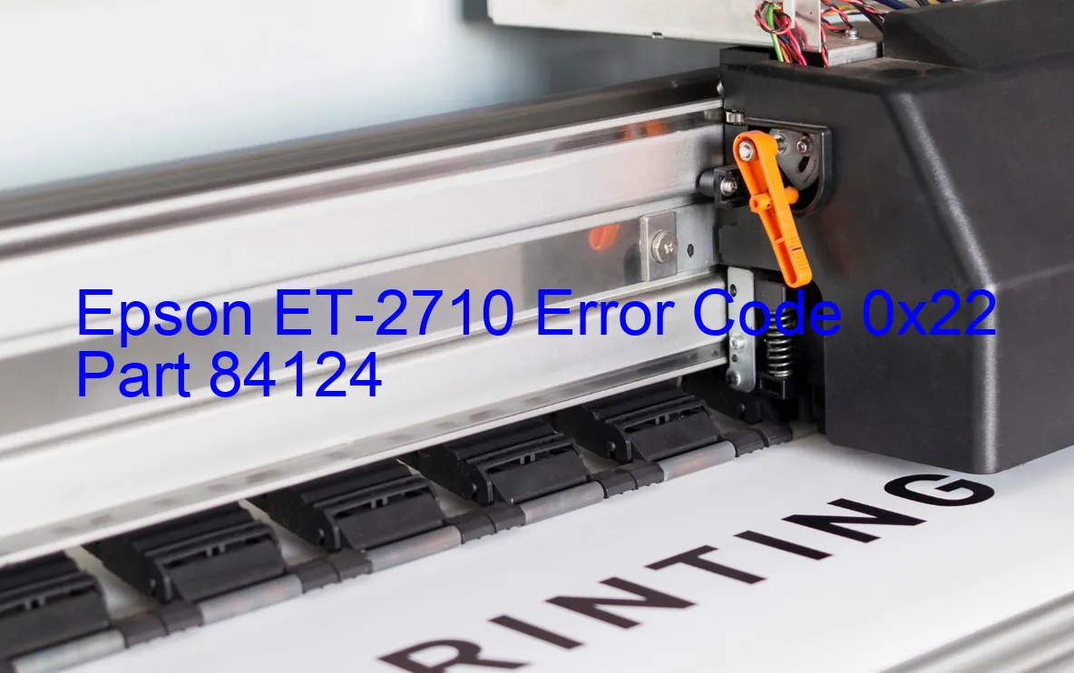 Epson ET-2710 Code d'erreur 0x22