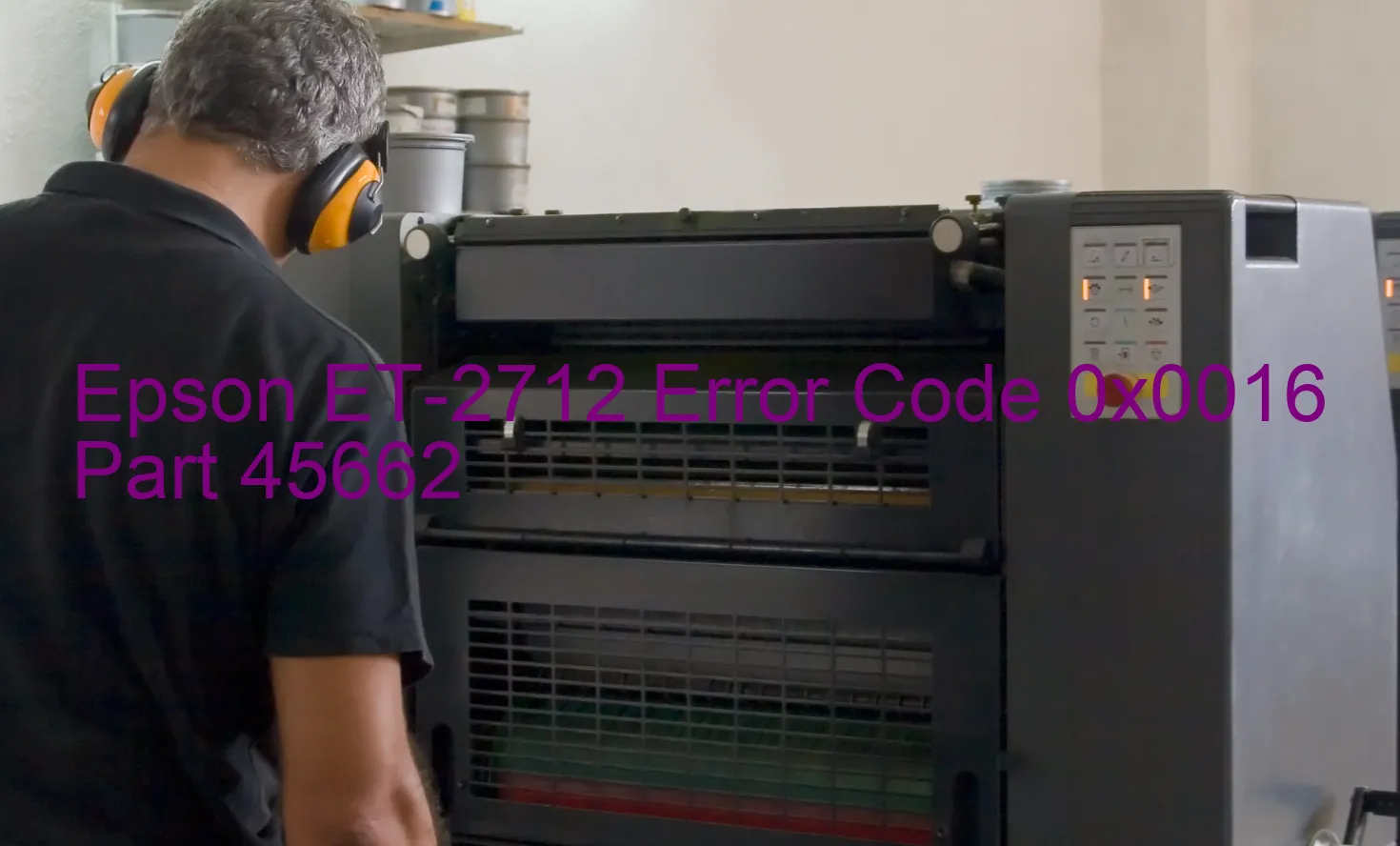 Epson ET-2712 Code d'erreur 0x0016