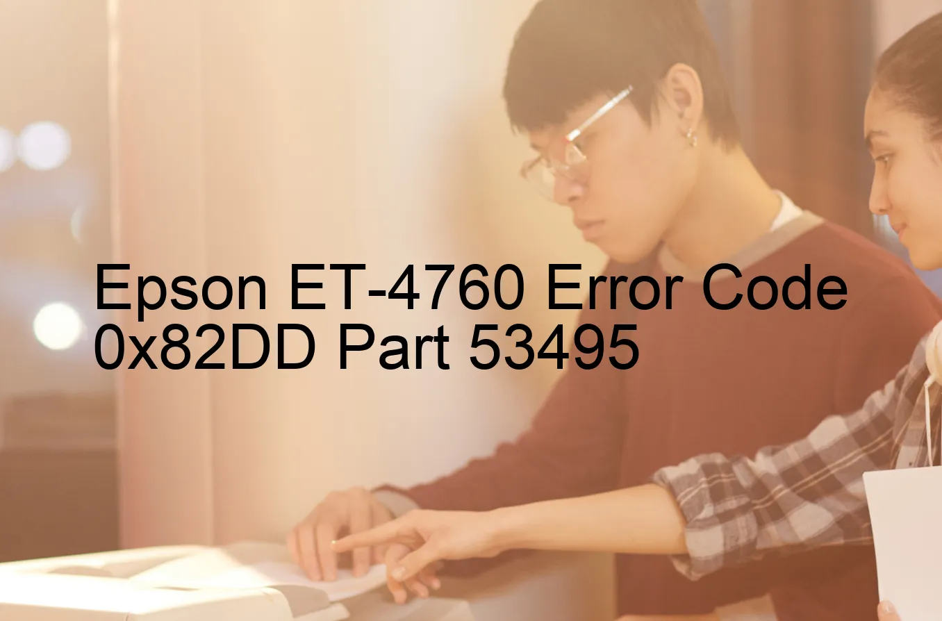 Epson ET-4760 Code d'erreur 0x82DD