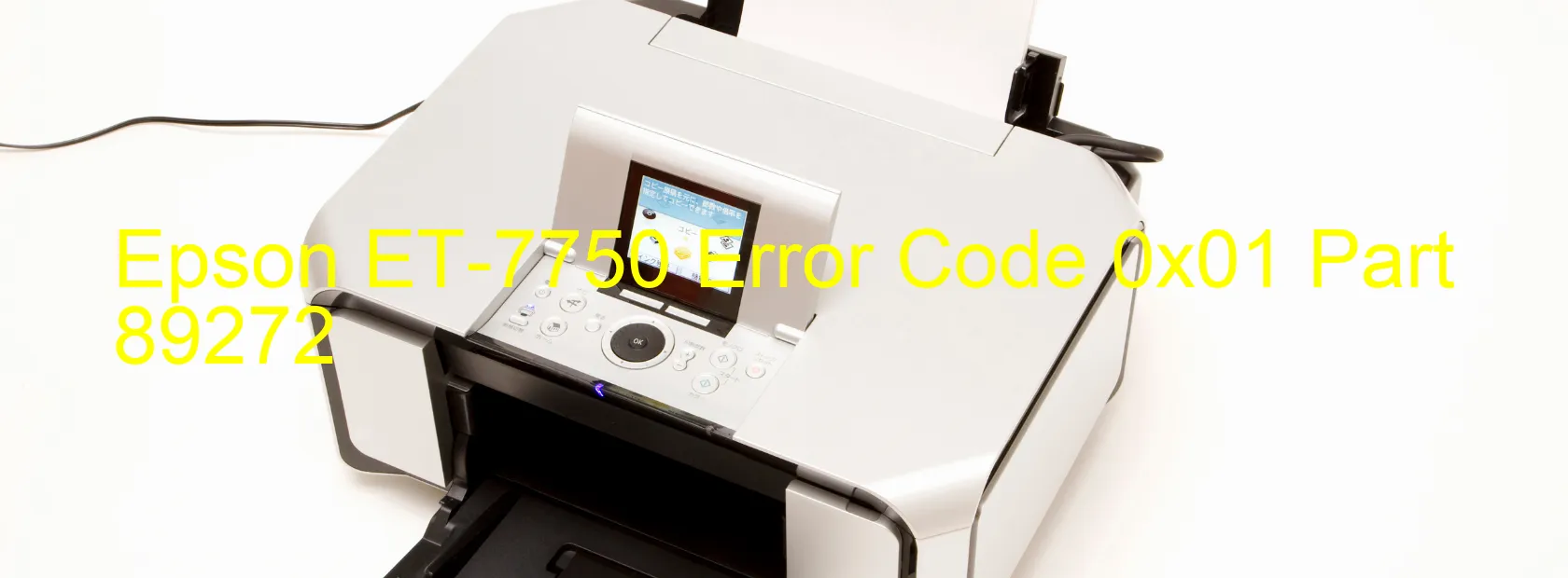 Epson ET-7750 Code d'erreur 0x01