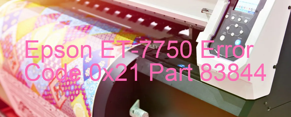 Epson ET-7750 Code d'erreur 0x21