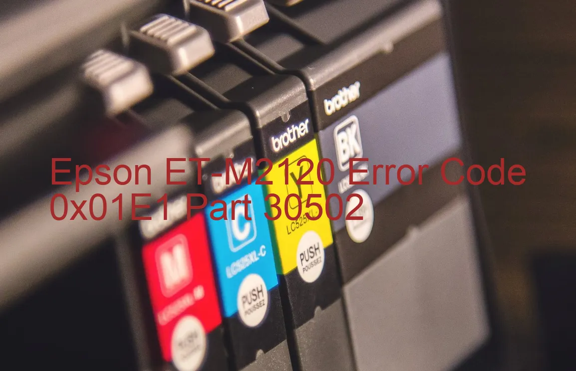 Epson ET-M2120 Code d'erreur 0x01E1