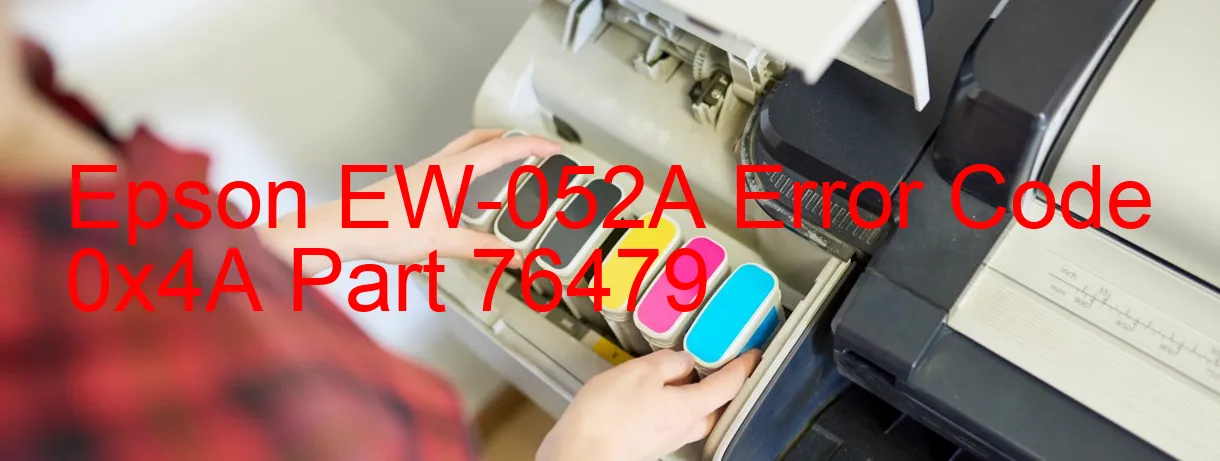 Epson EW-052A Code d'erreur 0x4A