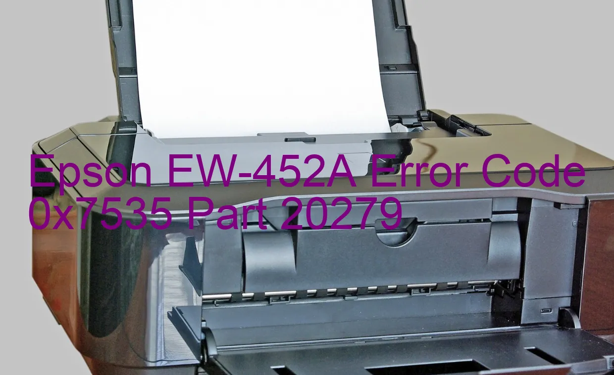 Epson EW-452A Code d'erreur 0x7535