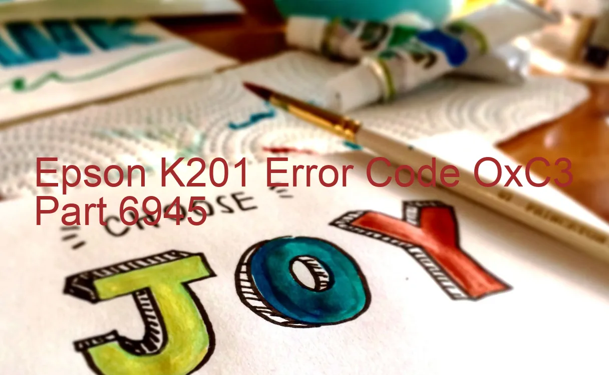 Epson K201 Code d'erreur OxC3