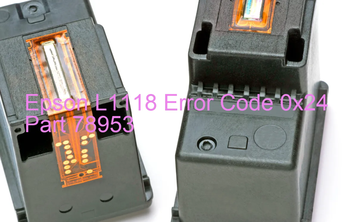 Epson L1118 Code d'erreur 0x24