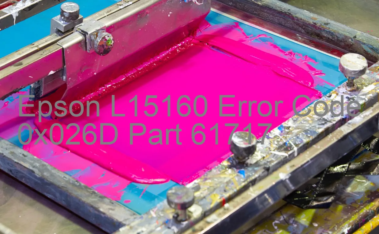 Epson L15160 Code d'erreur 0x026D