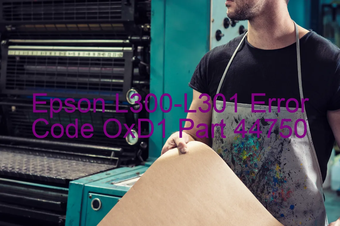 Epson L300-L301 Code d'erreur OxD1