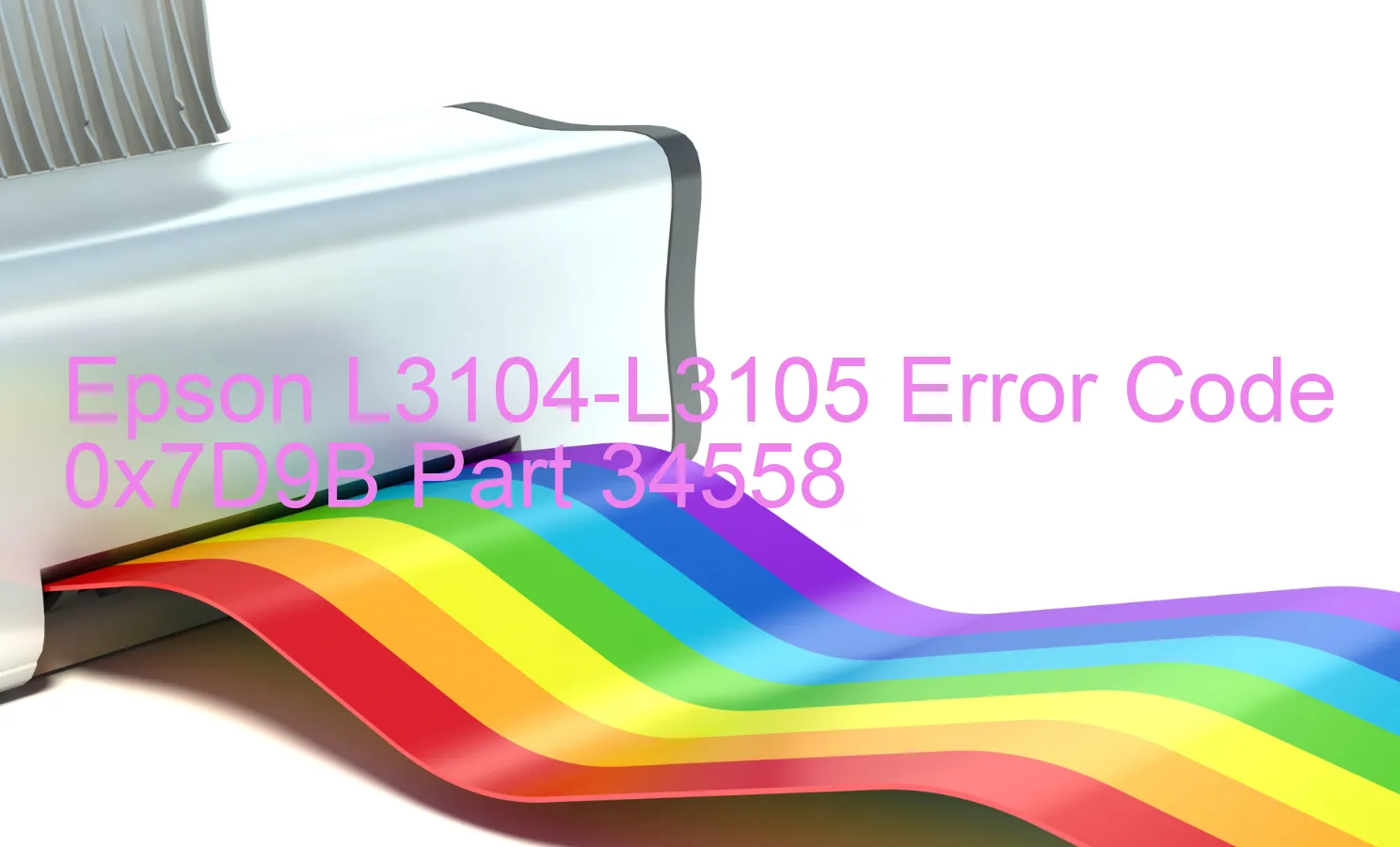 Epson L3104-L3105 Code d'erreur 0x7D9B