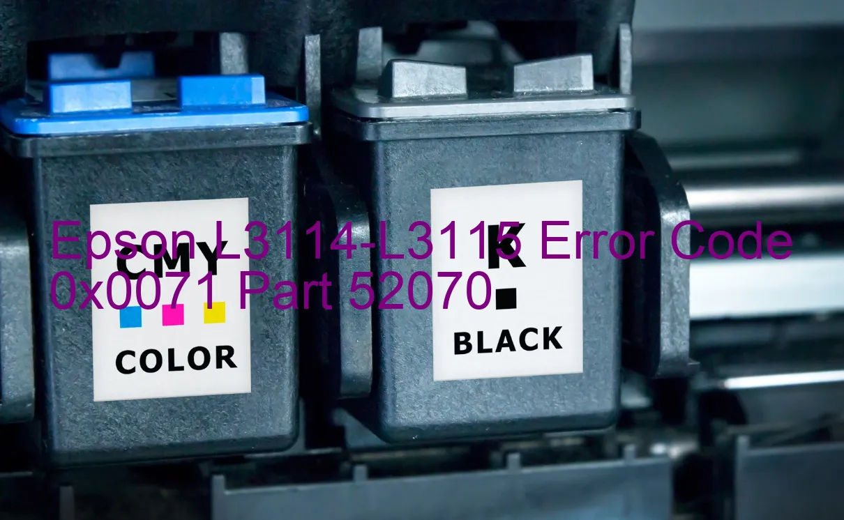 Epson L3114-L3115 Code d'erreur 0x0071