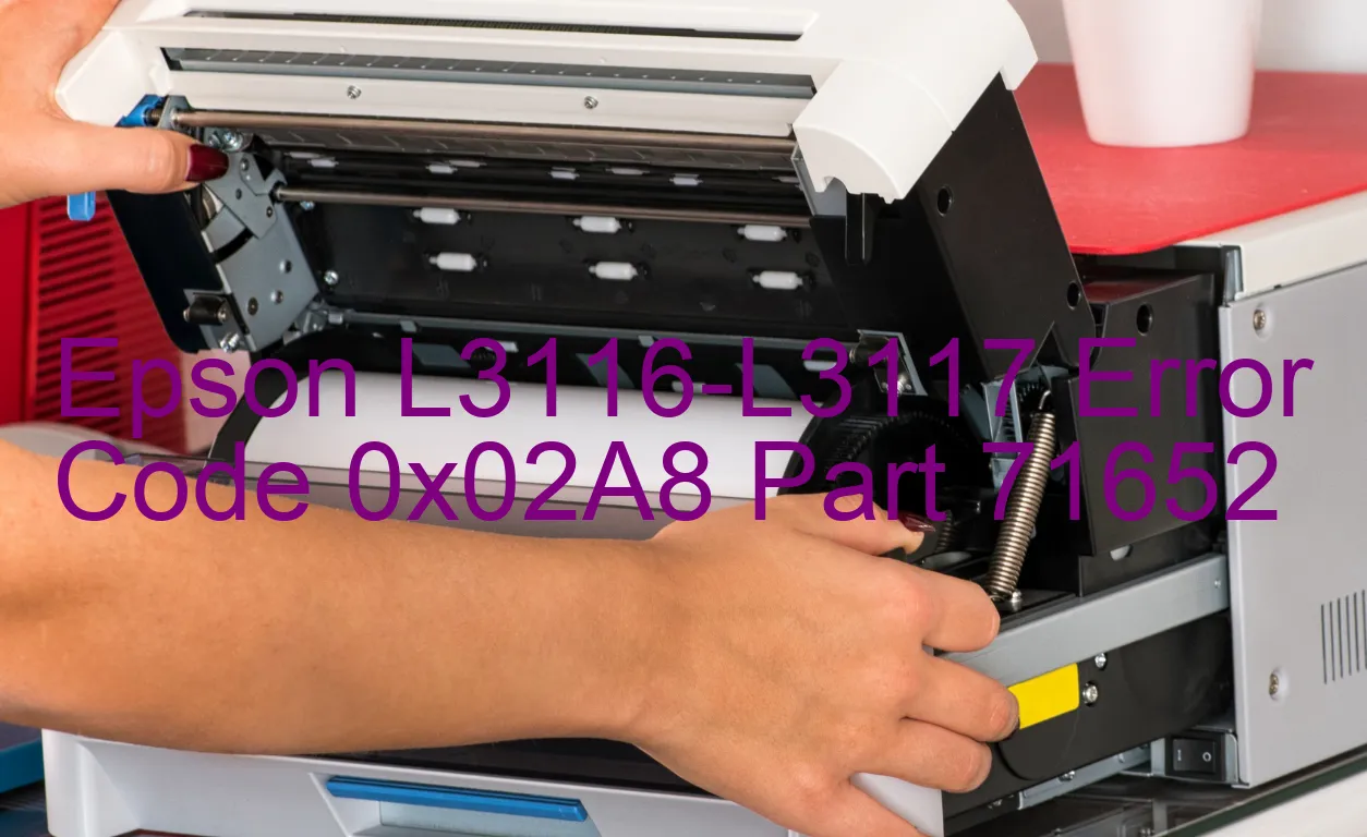 Epson L3116-L3117 Code d'erreur 0x02A8