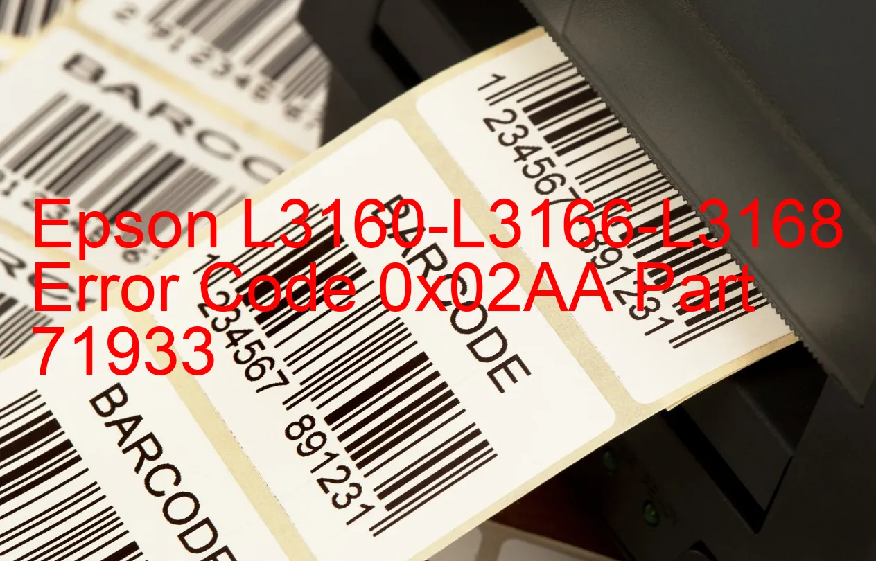 Epson L3160-L3166-L3168 Code d'erreur 0x02AA