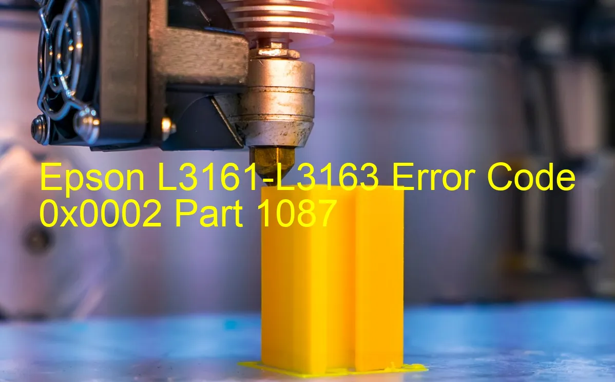 Epson L3161-L3163 Code d'erreur 0x0002