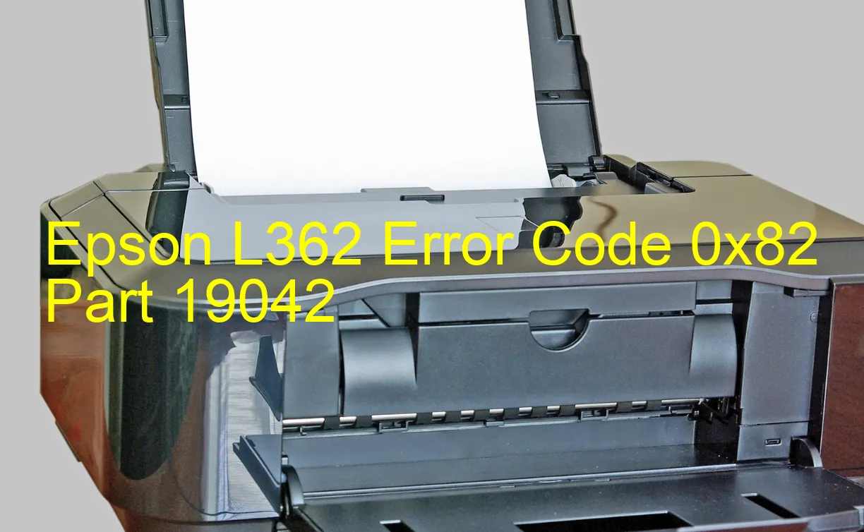 Epson L362 Code d'erreur 0x82