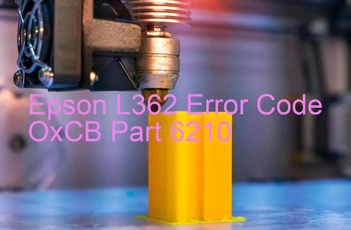 Epson L362 Code d'erreur OxCB