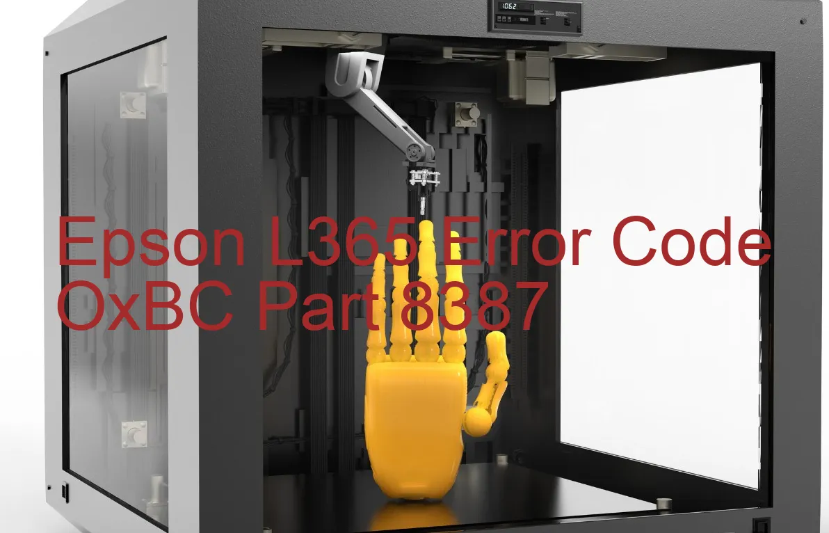 Epson L365 Code d'erreur OxBC