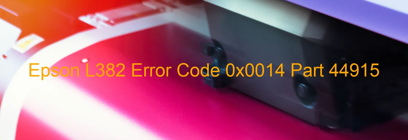 Epson L382 Code d'erreur 0x0014