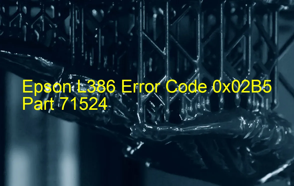 Epson L386 Code d'erreur 0x02B5