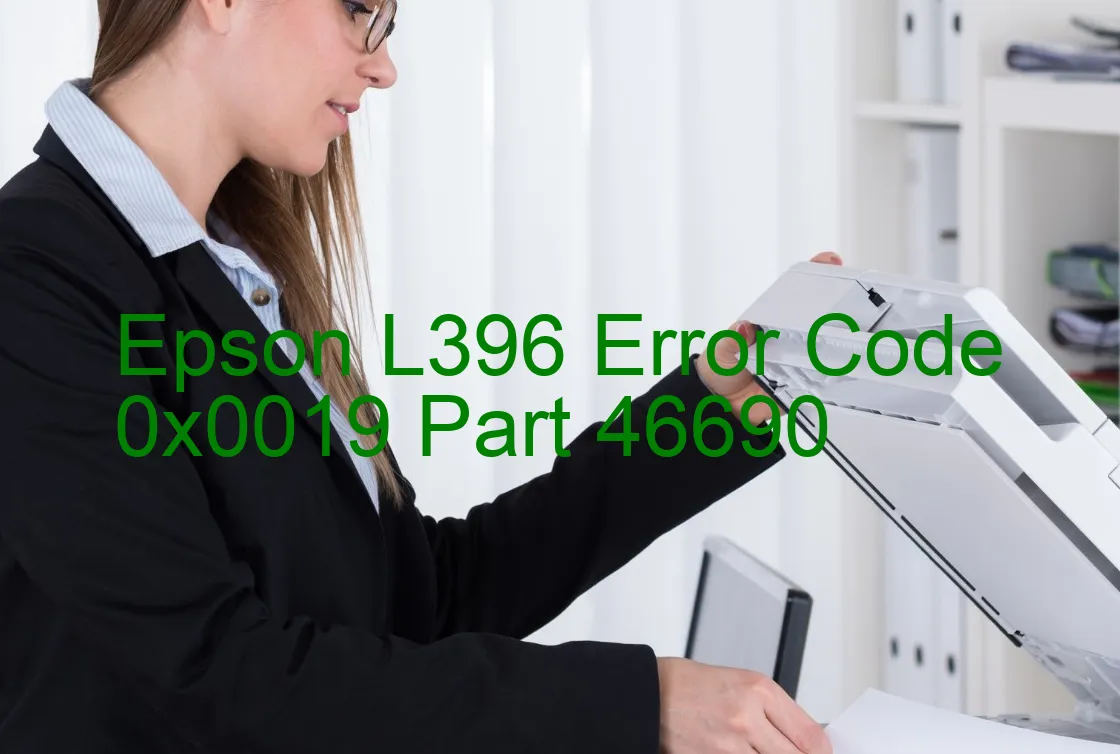 Epson L396 Code d'erreur 0x0019