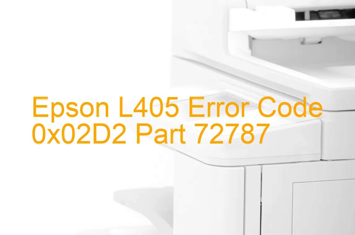 Epson L405 Code d'erreur 0x02D2