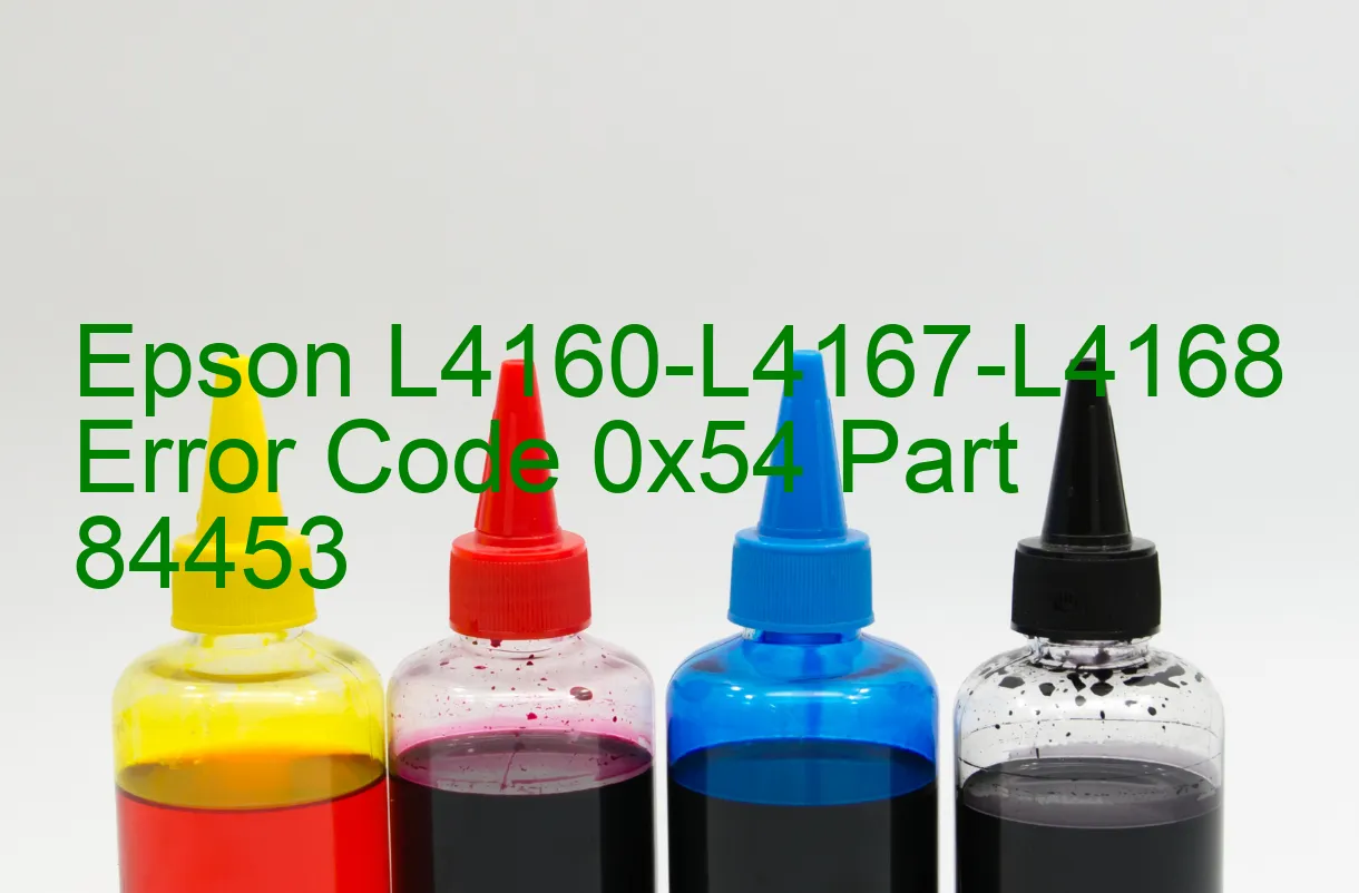 Epson L4160-L4167-L4168 Code d'erreur 0x54