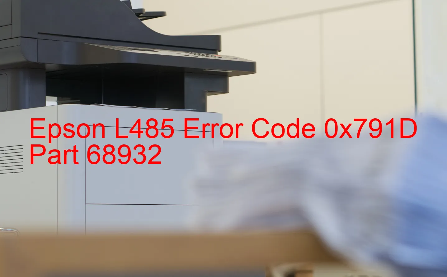 Epson L485 Code d'erreur 0x791D