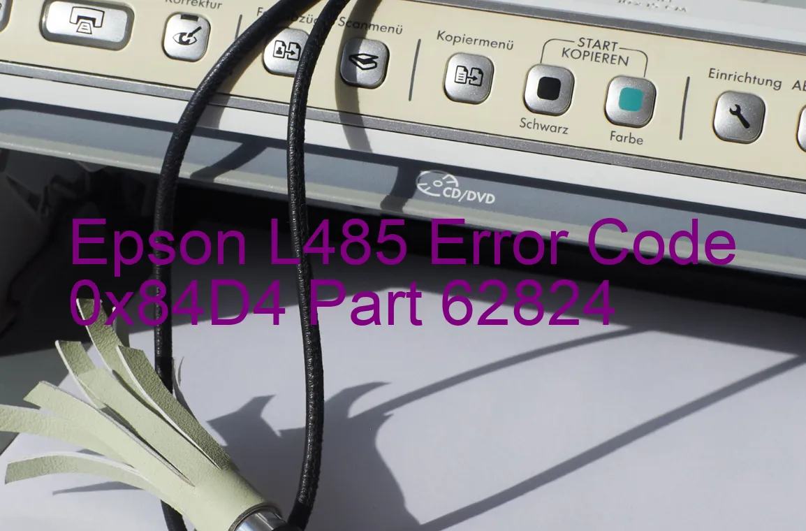 Epson L485 Code d'erreur 0x84D4