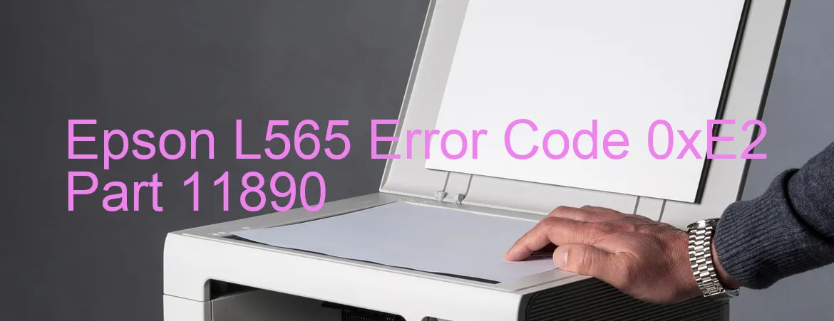 Epson L565 Code d'erreur 0xE2