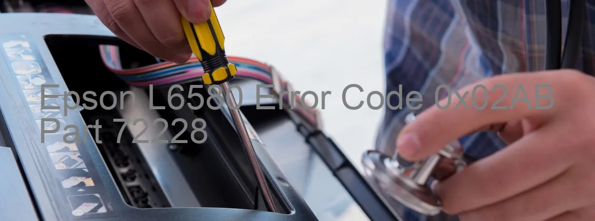 Epson L6580 Code d'erreur 0x02AB