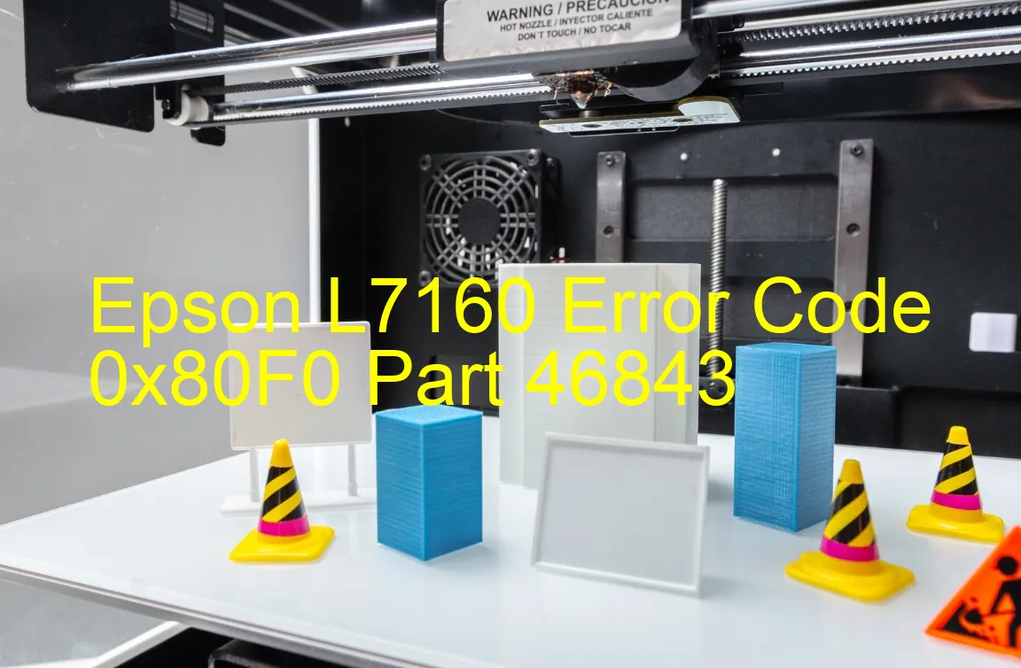 Epson L7160 Code d'erreur 0x80F0