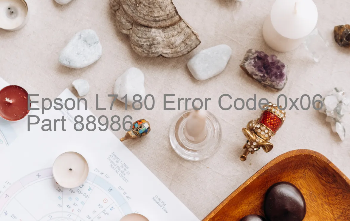 Epson L7180 Code d'erreur 0x06