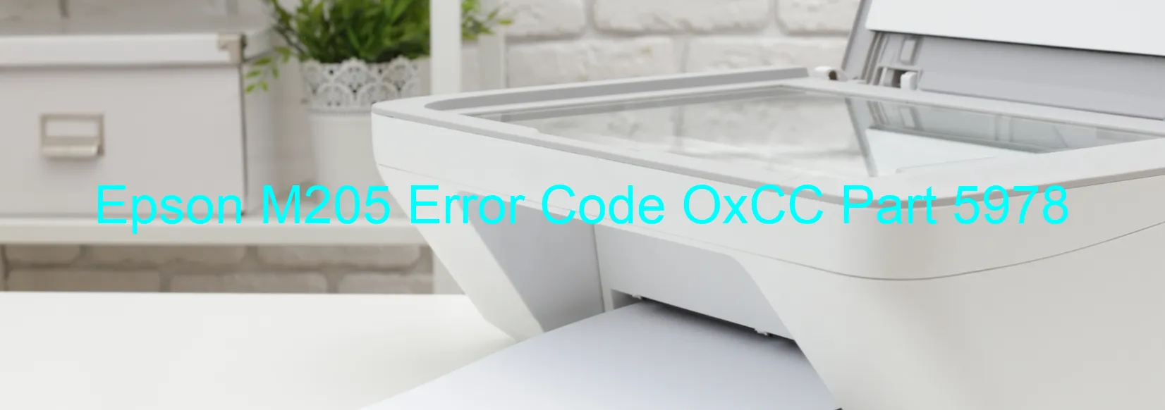 Epson M205 Code d'erreur OxCC