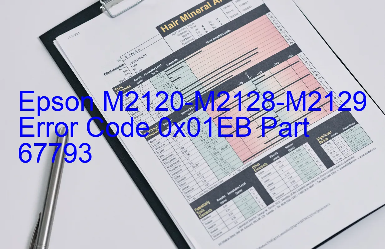 Epson M2120-M2128-M2129 Code d'erreur 0x01EB