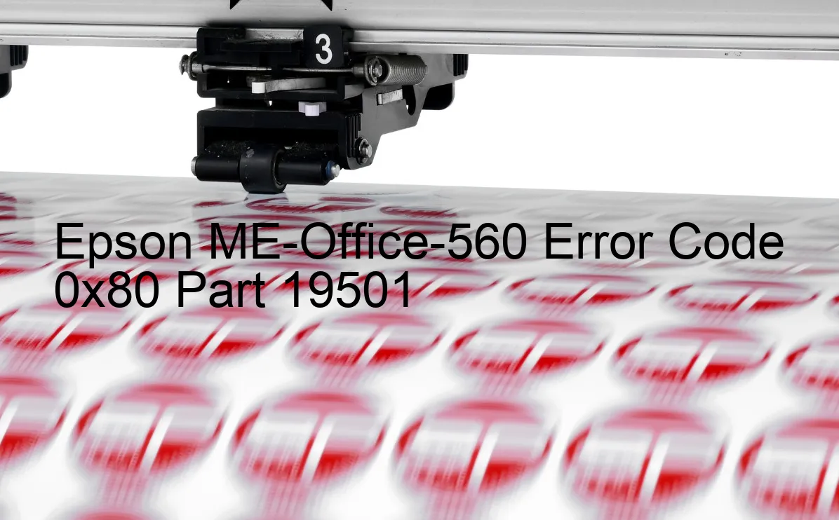 Epson ME-Office-560 Code d'erreur 0x80