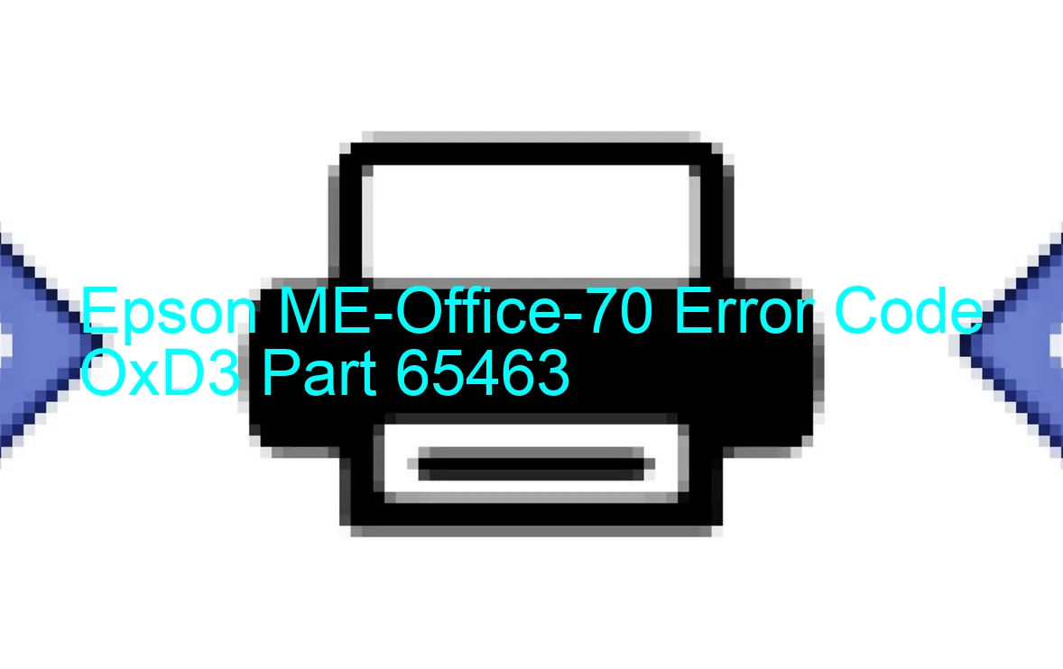 Epson ME-Office-70 Code d'erreur OxD3