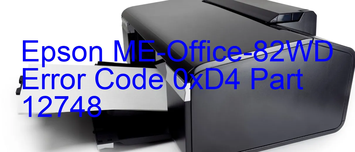 Epson ME-Office-82WD Code d'erreur 0xD4