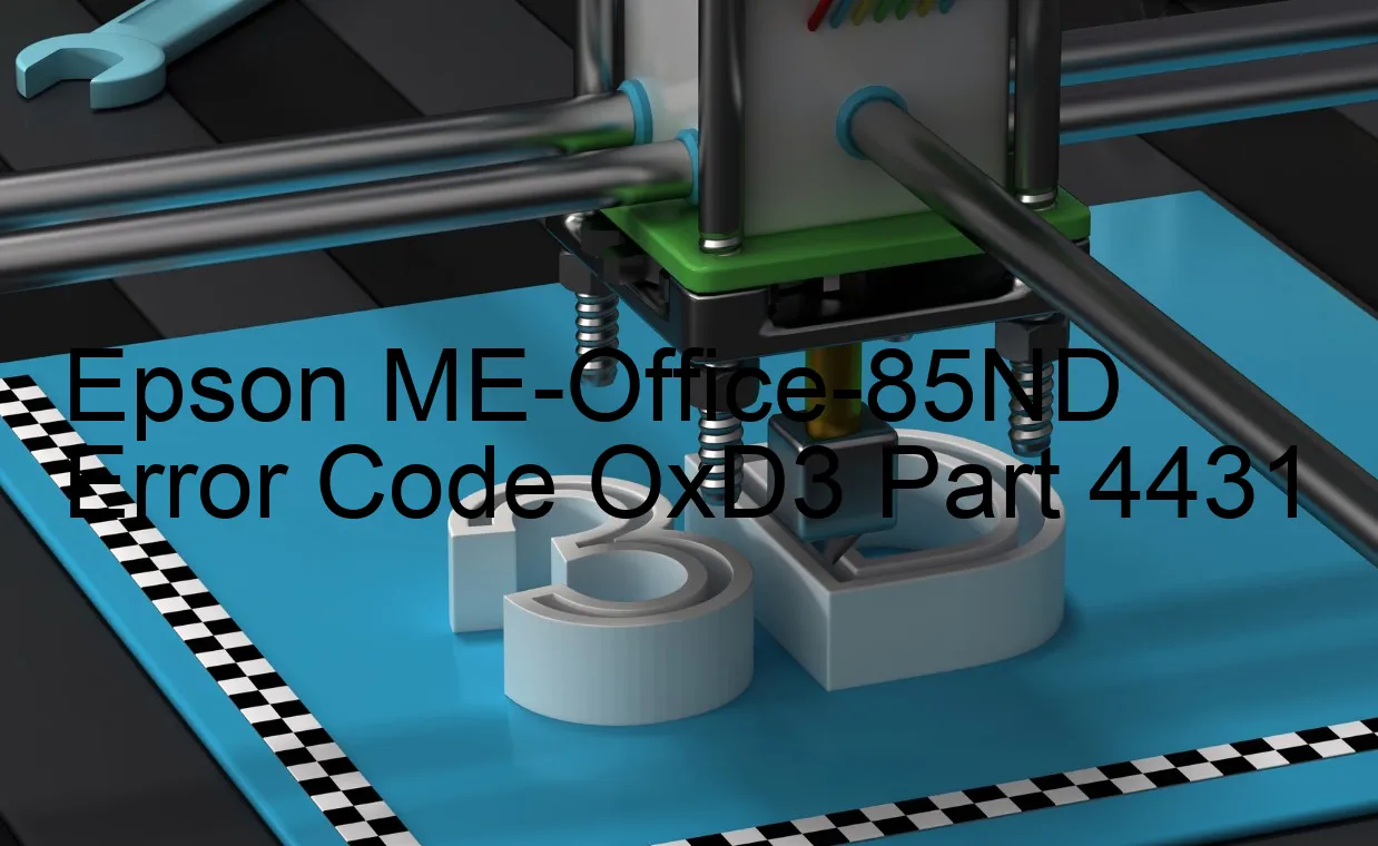 Epson ME-Office-85ND Code d'erreur OxD3