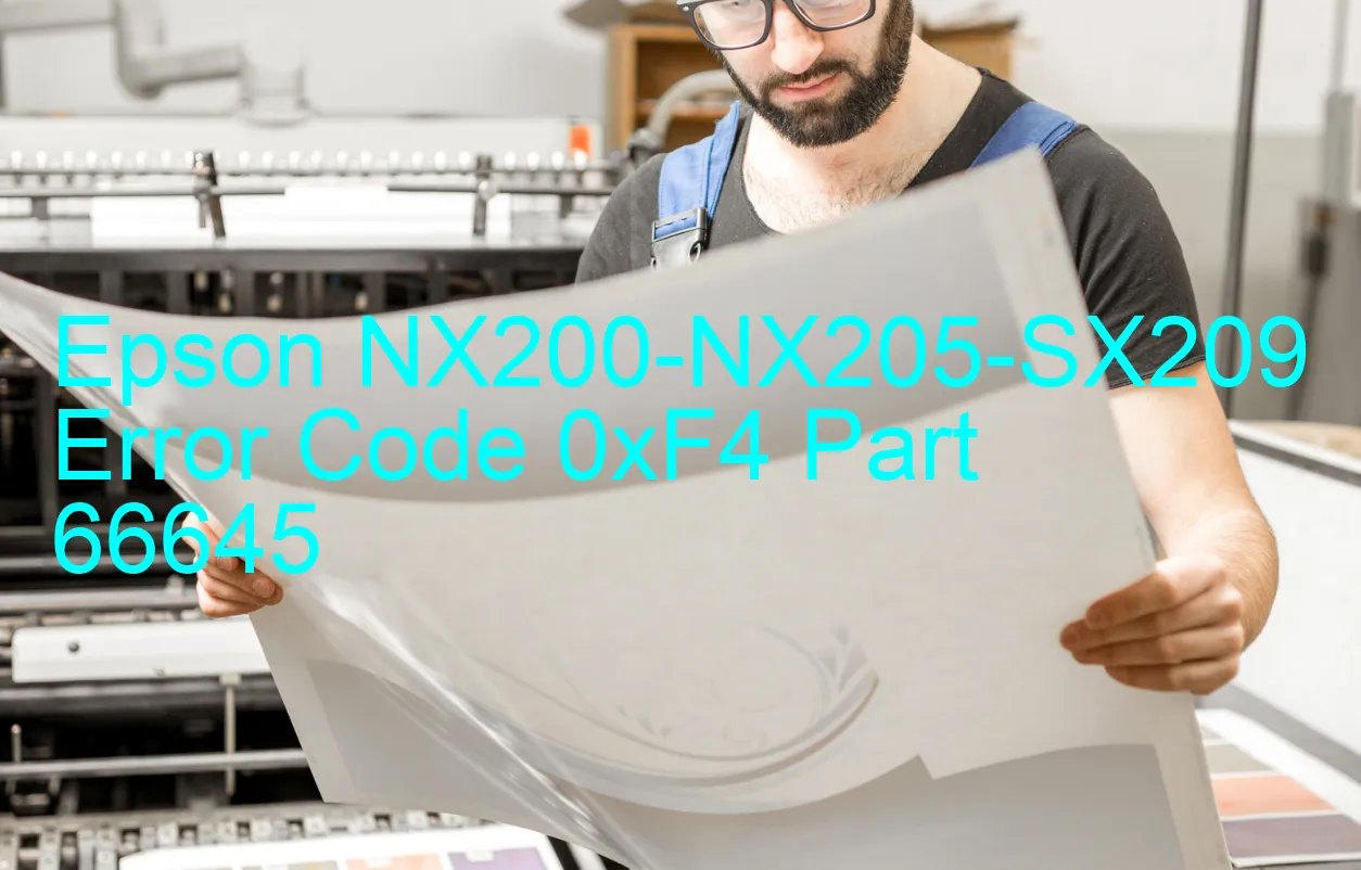 Epson NX200-NX205-SX209 Code d'erreur 0xF4